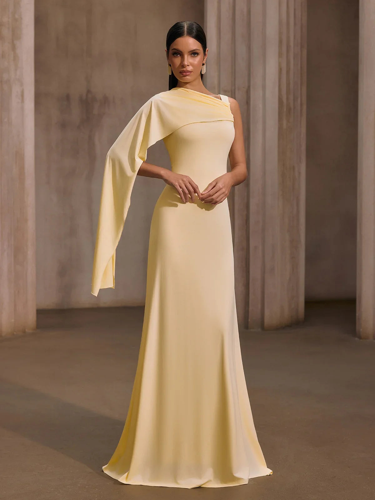 Draped Goddess Gown