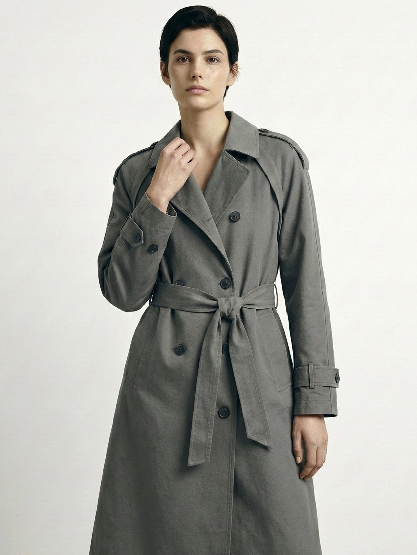 Myla | Classic Double-Breasted Trench Coat