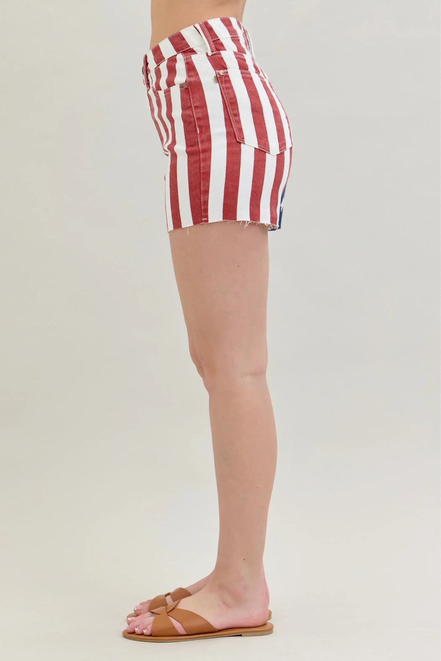 American Patriot High Waist Shorts Size Inclusive (S to 3XL)
