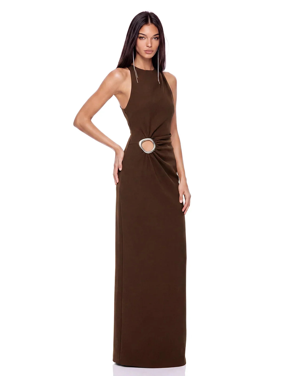 Sorelle Ring Detail Maxi Dress