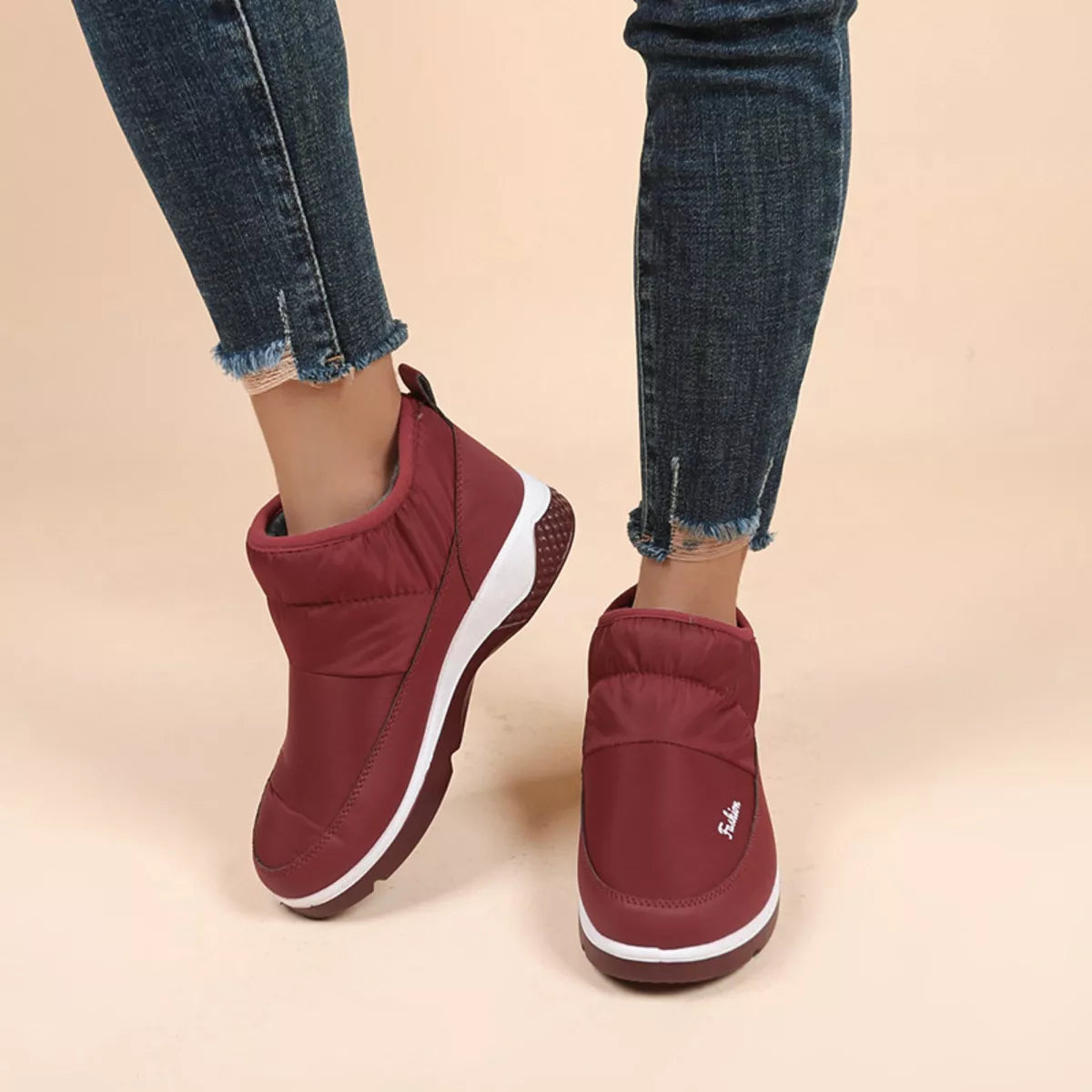 Warm Round Toe Boots