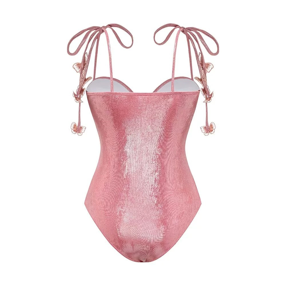 Papillon butterfly pink Shimmer Swim Set