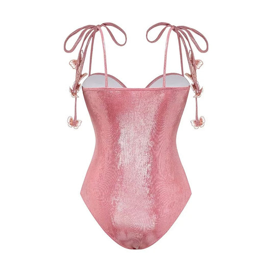 Papillon butterfly pink Shimmer Swim Set