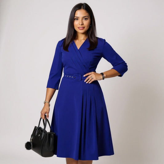 Nicole - Elegant V-neck maxi dress