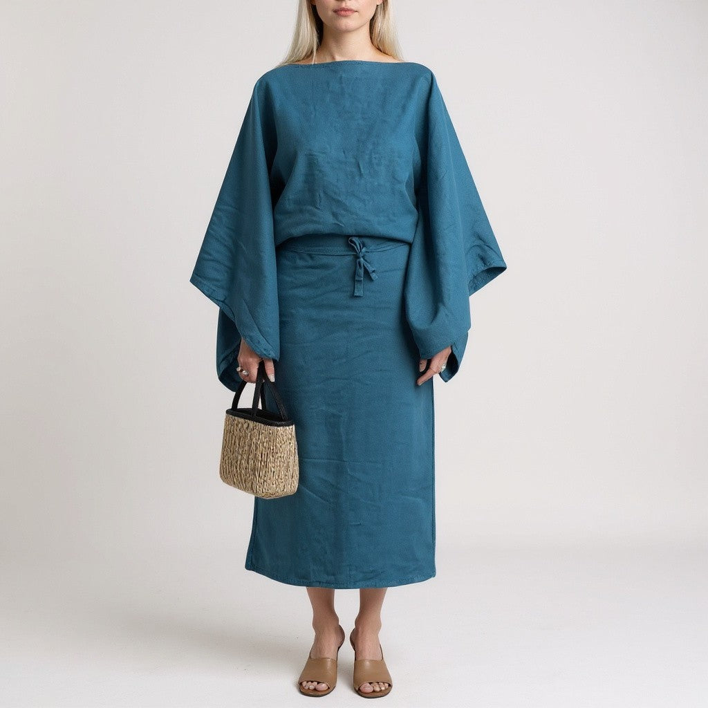 Kamilia - Kimono Dress with Belt