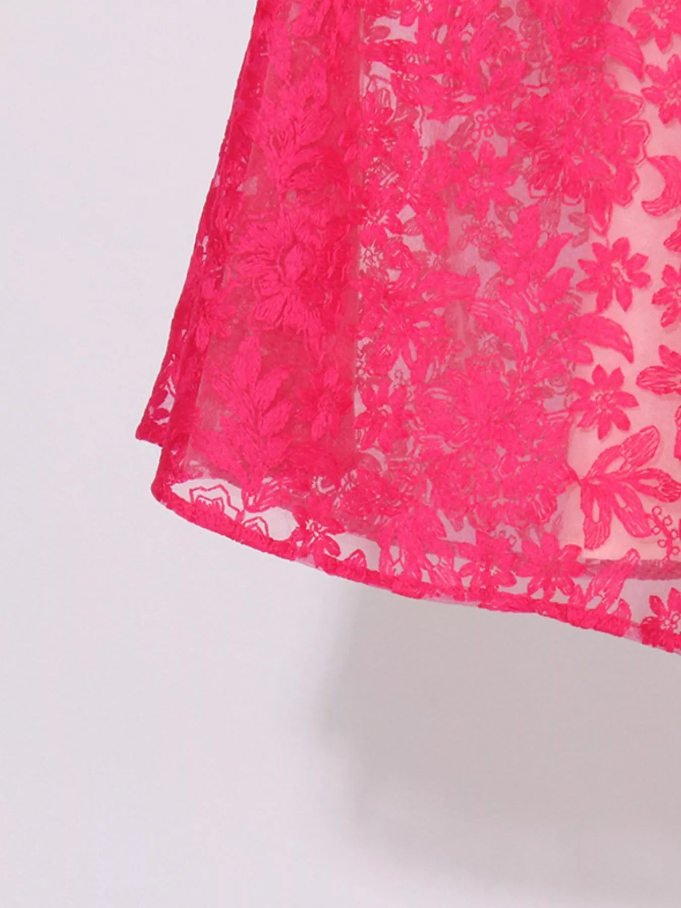 Rose Red Lace Sweetheart Neck Cami Dress – Romantic Sleeveless Mini Dress for Women
