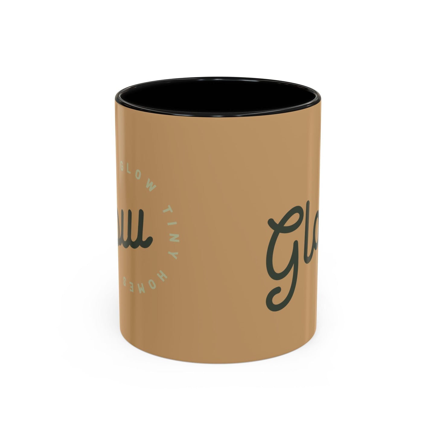 Glow Accent Coffee Mug — 'Glow Tiny Homes' Script Ceramic Mug (11/15oz)