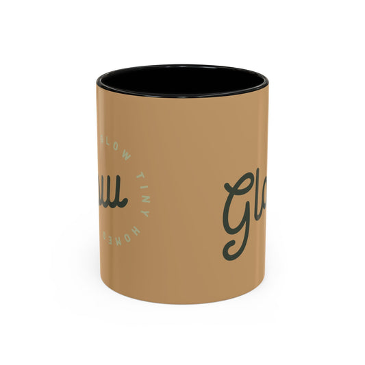 Glow Accent Coffee Mug — 'Glow Tiny Homes' Script Ceramic Mug (11/15oz)