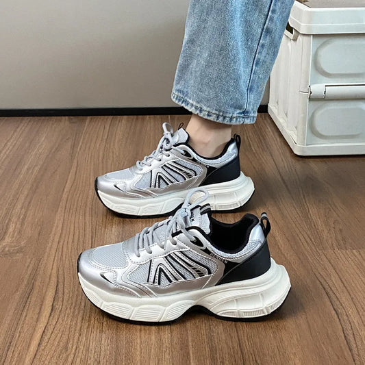 Lace-Up Platform Sneakers – Sporty & Stylish