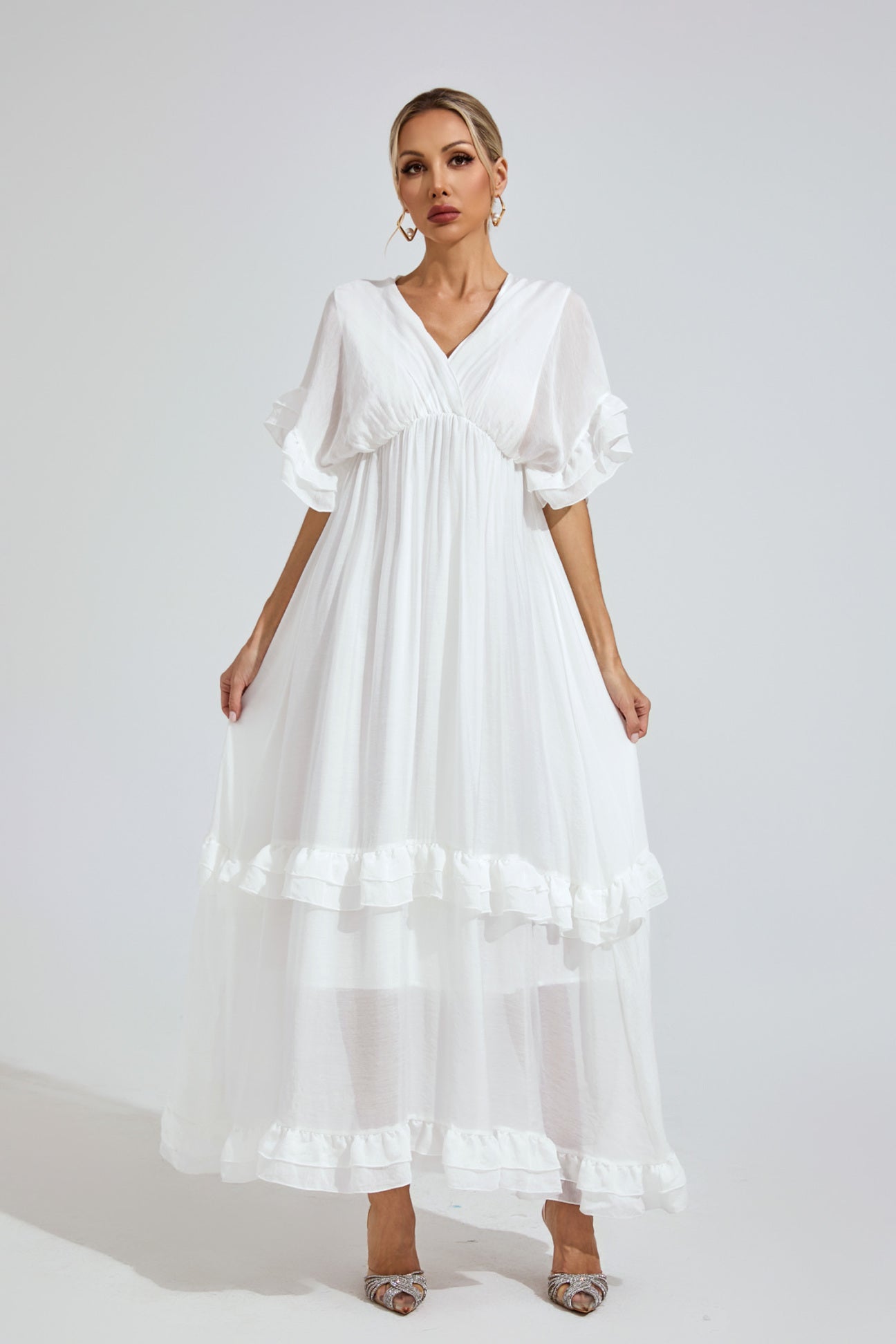Elysia Mandarin Floral Dress