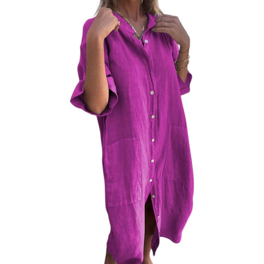 Melanie | Ibiza Style Casual Shirt Dress