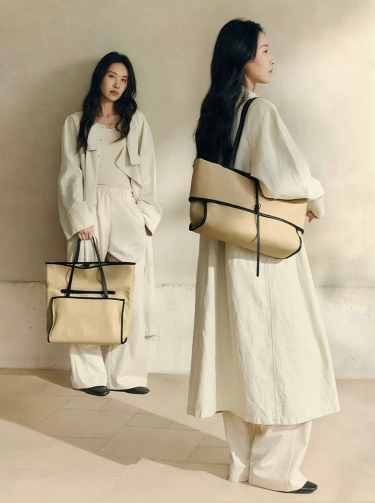 Riviera Fold Canvas Tote Bag