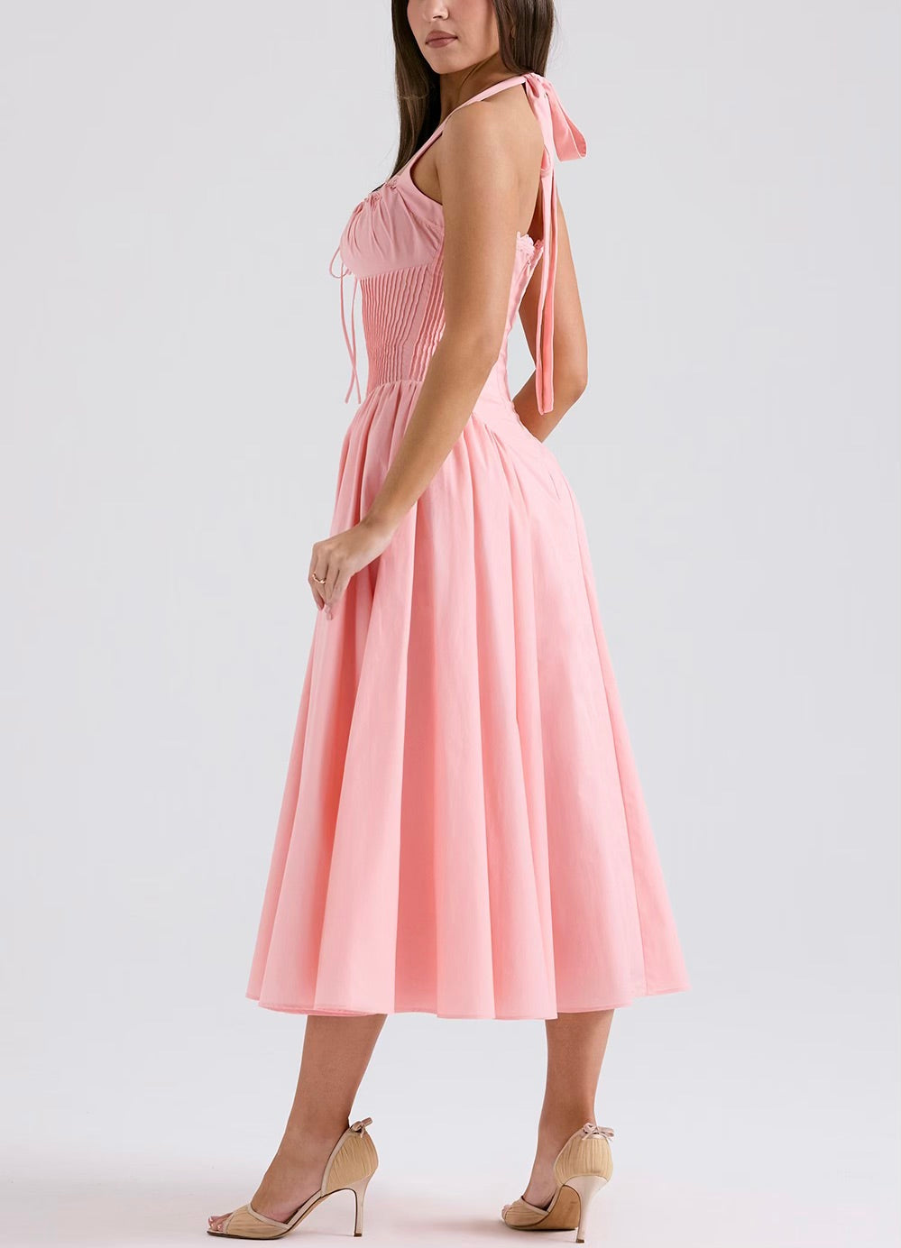 Adabella pink midi dress