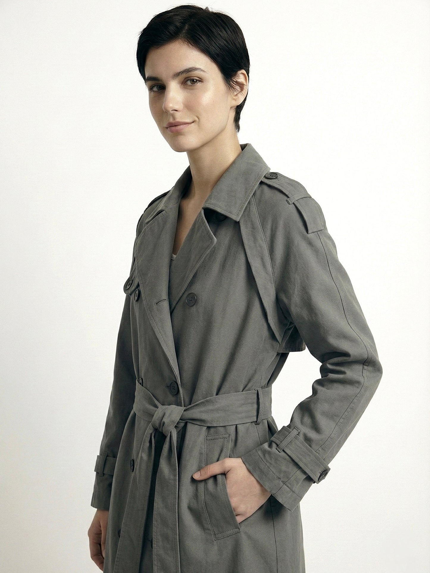 Myla | Classic Double-Breasted Trench Coat