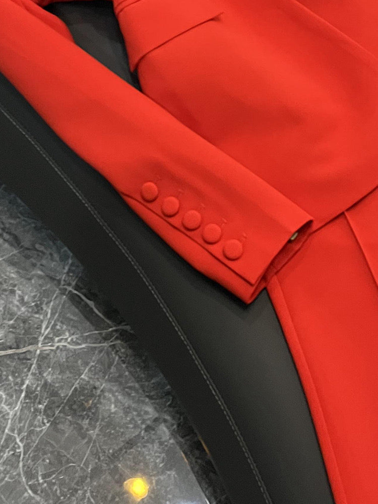 Red blazer/suit set