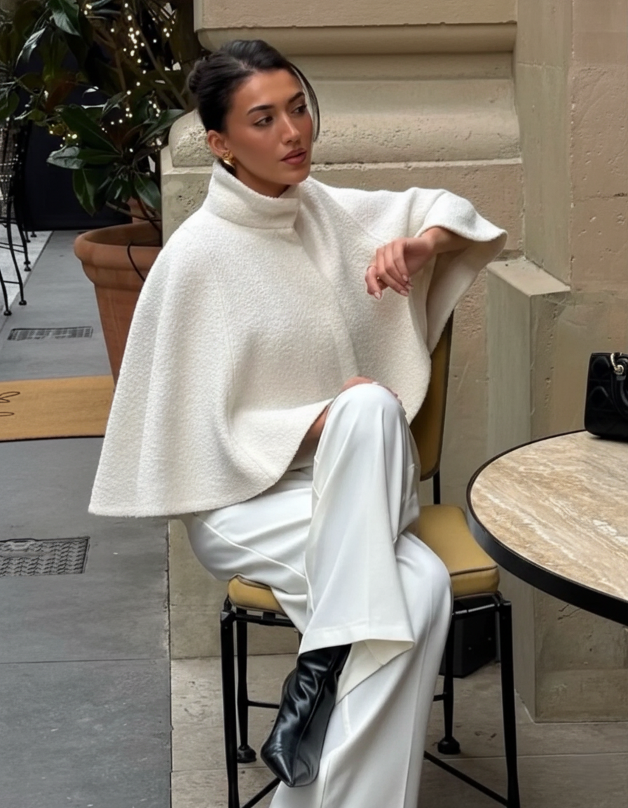 Willow | Textured Cape Jacket