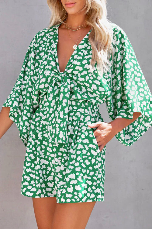 Perfect Lazy Days Printed Romper - 5 Colors Green