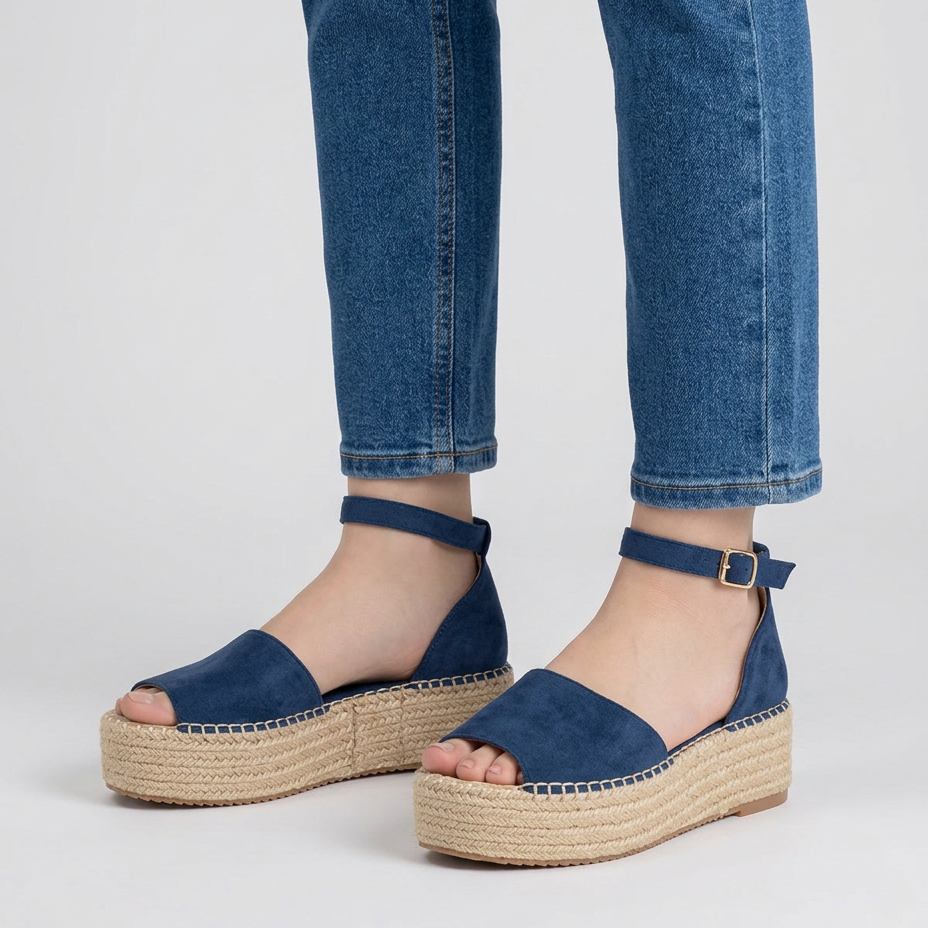 Cassandra | Orthopedic Espadrille Shoes Comfortable Supportive Summer Women Blue
