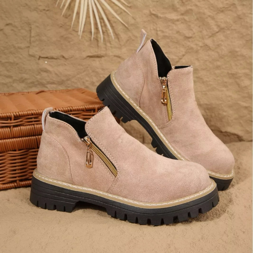 Round Toe Platform Boots