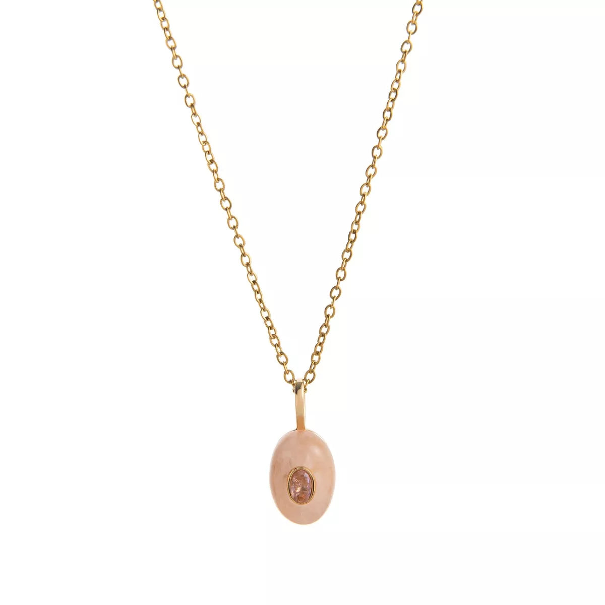 Natural Stone Pendant Necklace – Handmade Boho Jewelry for Women