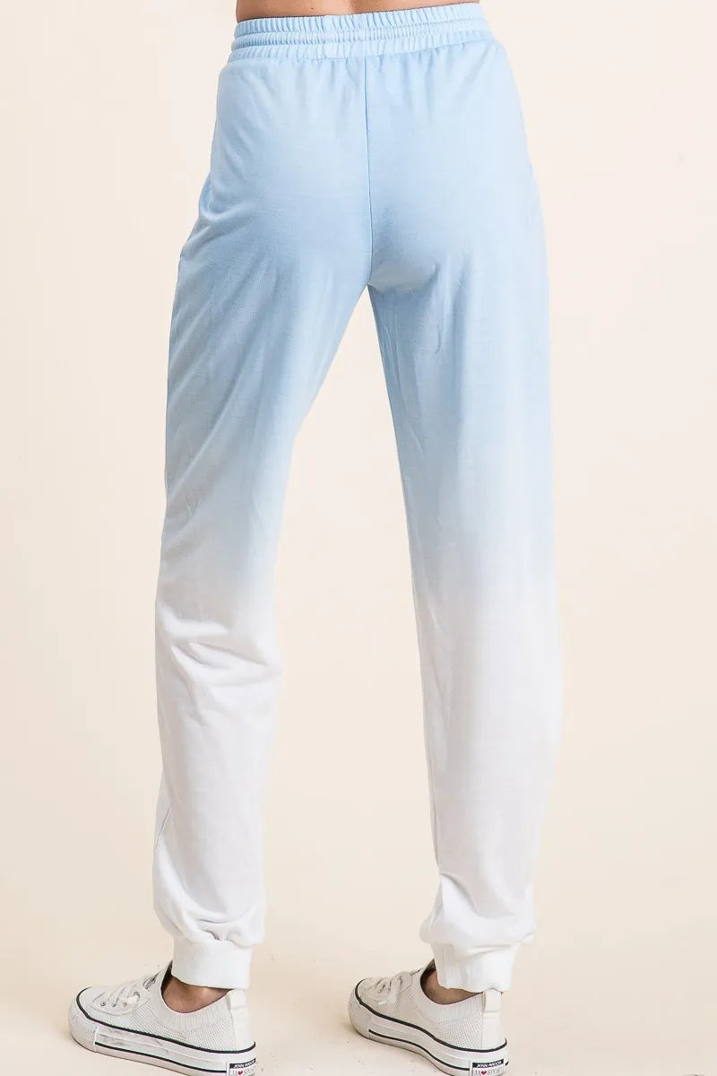 Blue Wave Dye Knit Pants