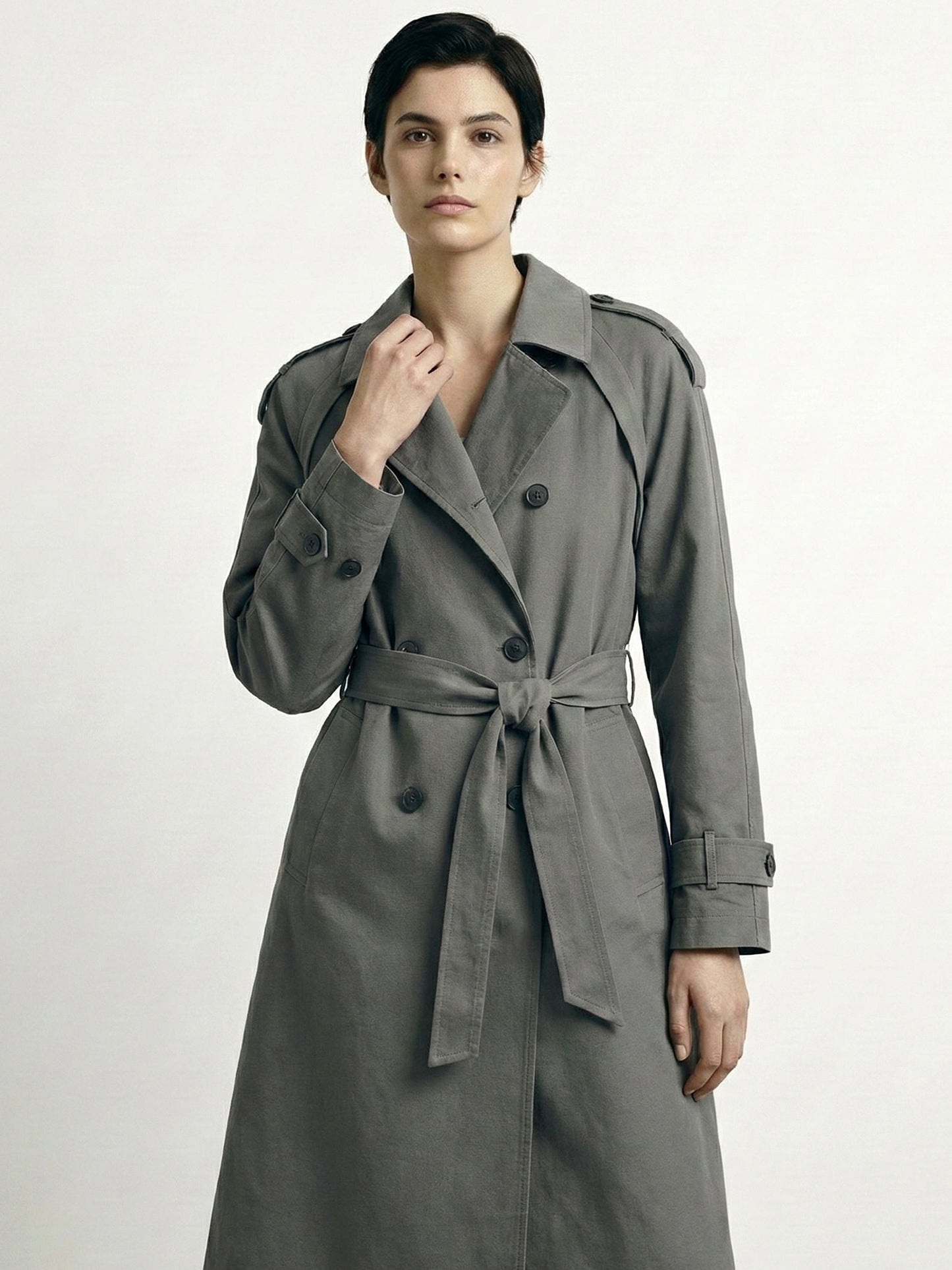 Myla | Classic Double-Breasted Trench Coat