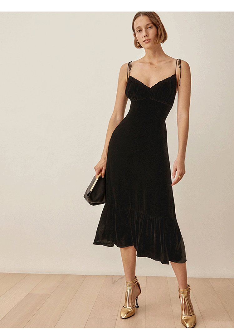 Vivienne Velvet Midi Dress