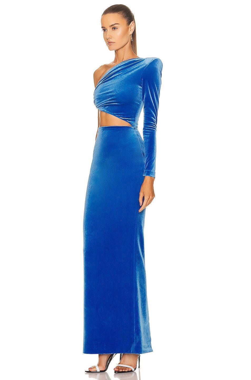 Celeste One-Shoulder Velvet Set