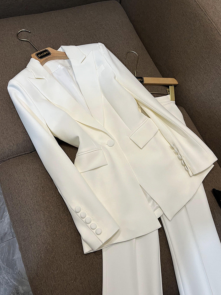Mina white suit set size S