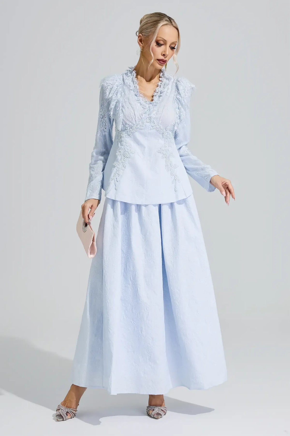 Aveline Lace Two-Piece Set