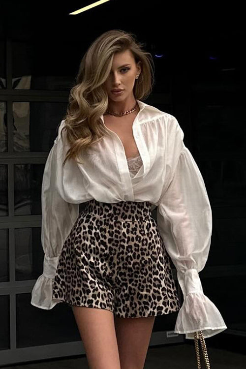 Delightful Charm Button-Up Long Sleeve Top - 5 Colors