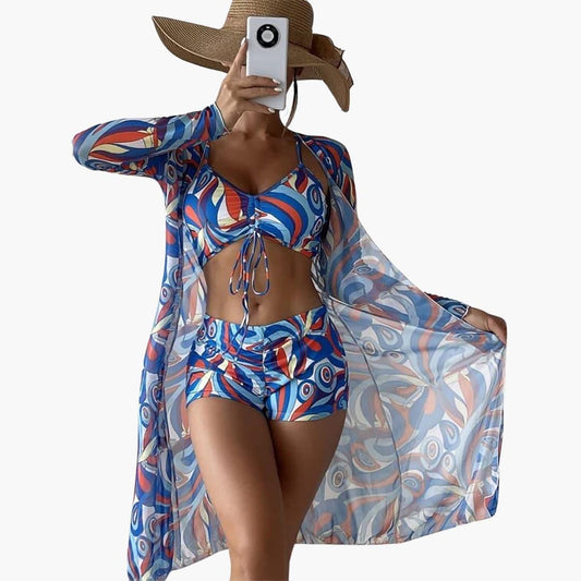 Olivia | 3-Piece Swimsuit Set with Cover-Up