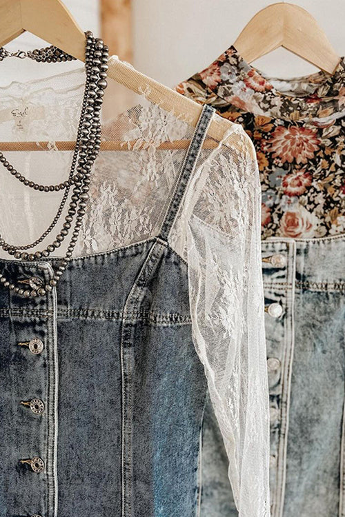 Uniquely Darling Medium Wash Denim Mini Dress - 2 Colors