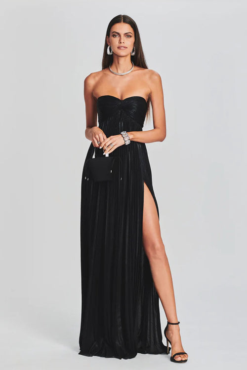 Glorious Shine Metallic Pleated Maxi Dress - 5 Colors