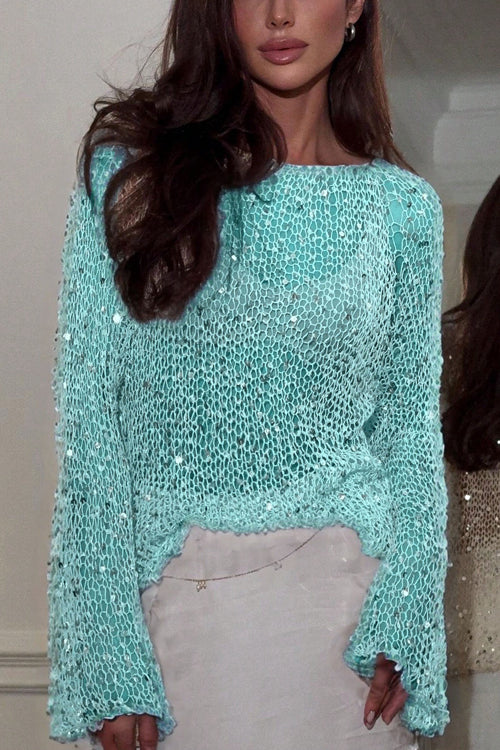 Let's Get Away Sequins Knit Top - 4 Colors