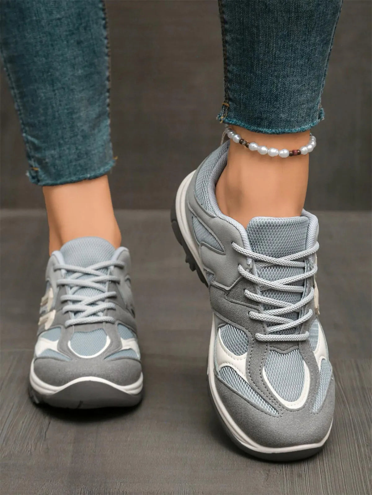 Contrast Lace Up Athletic