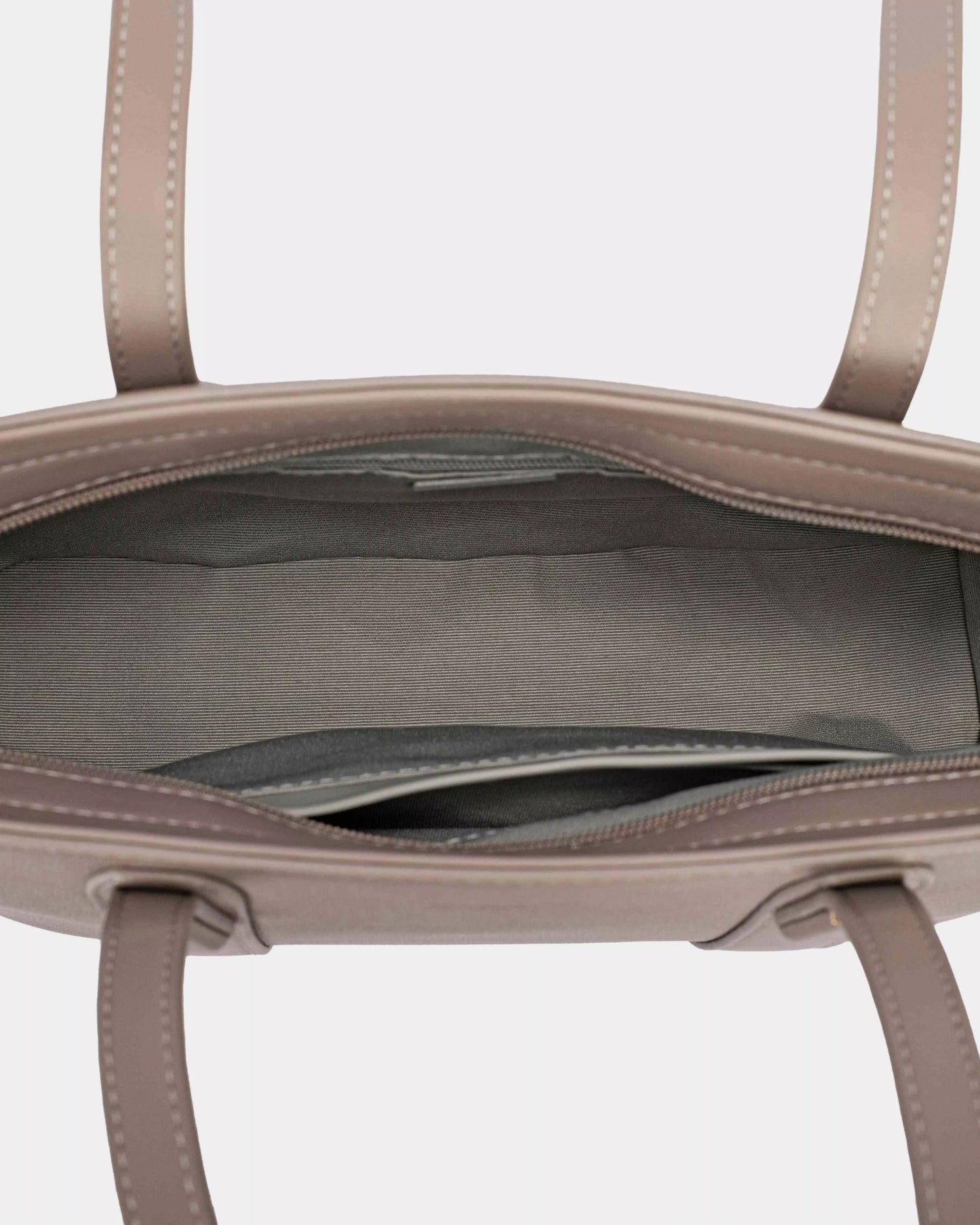 Leather Tote Bag with Gold Hardware