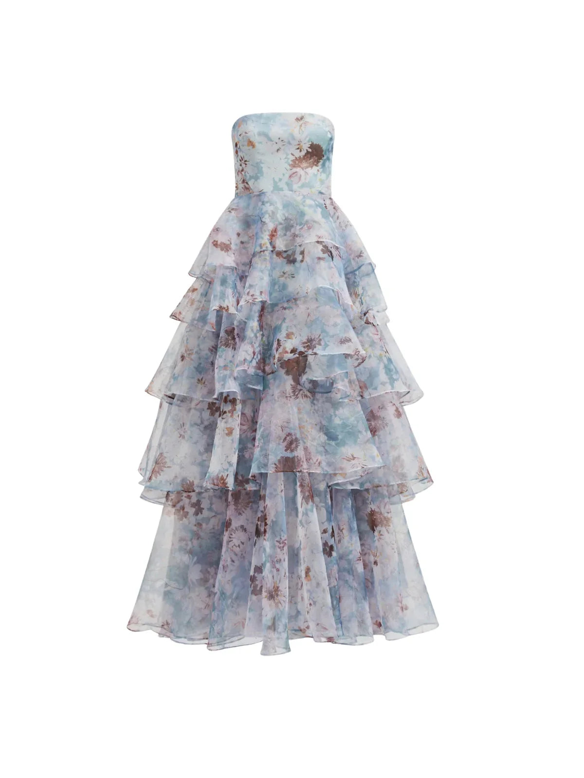 Amélie Floral Ruffle Maxi Dress
