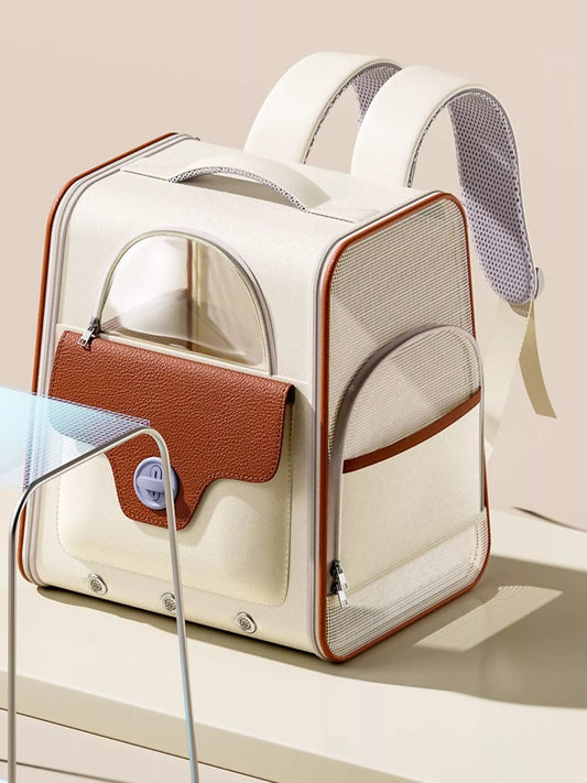 Portable Breathable Pet Carrier Backpack Backpack Pet Bag One Size