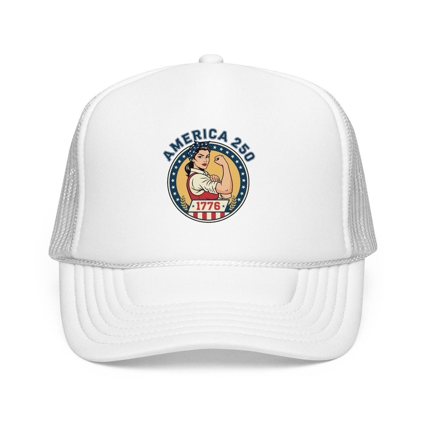America 250 Trucker Hat — Patriotic 1776 Foam Cap