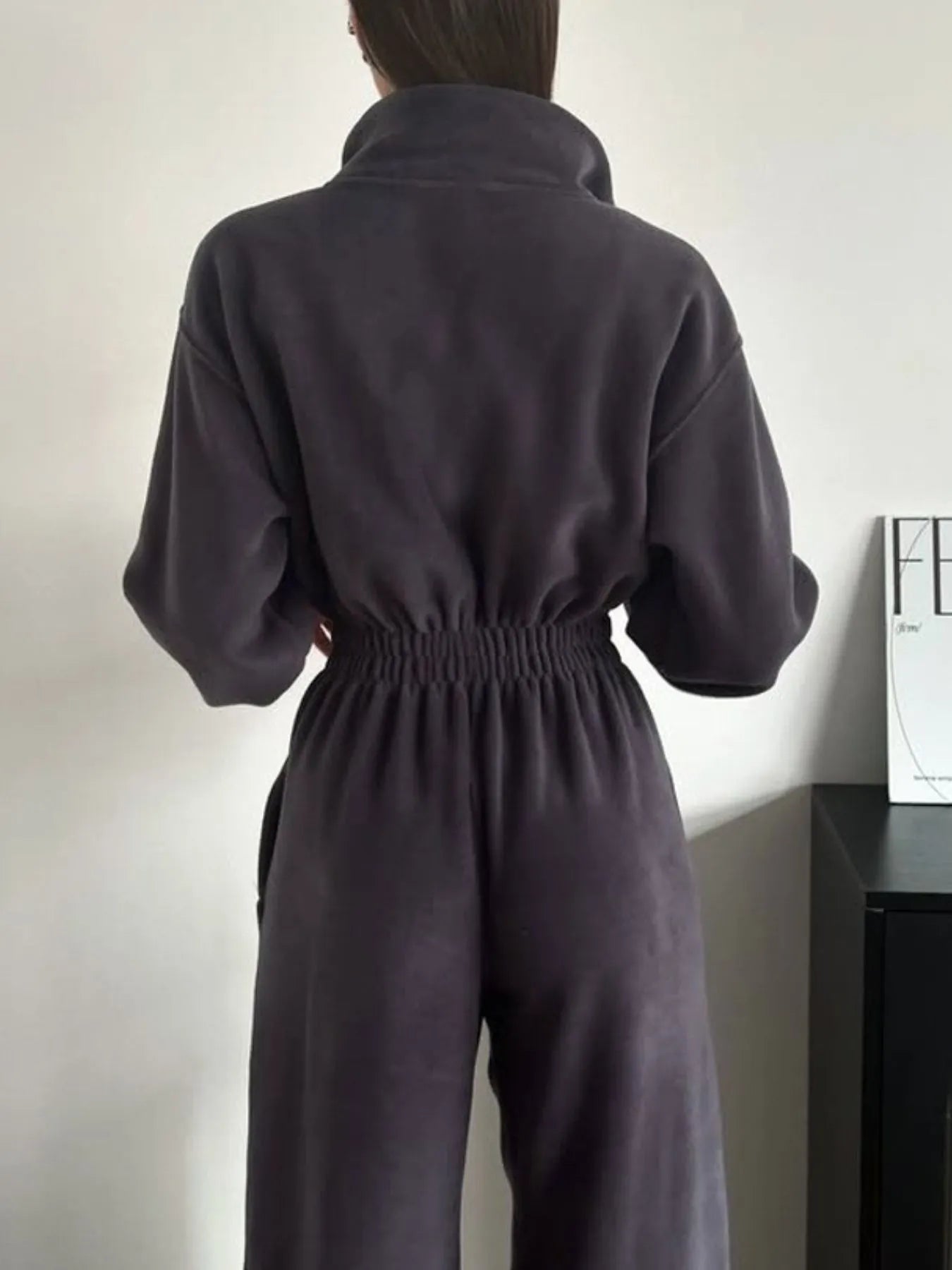 Women's Jumpsuit Zip Front Long Sleeve