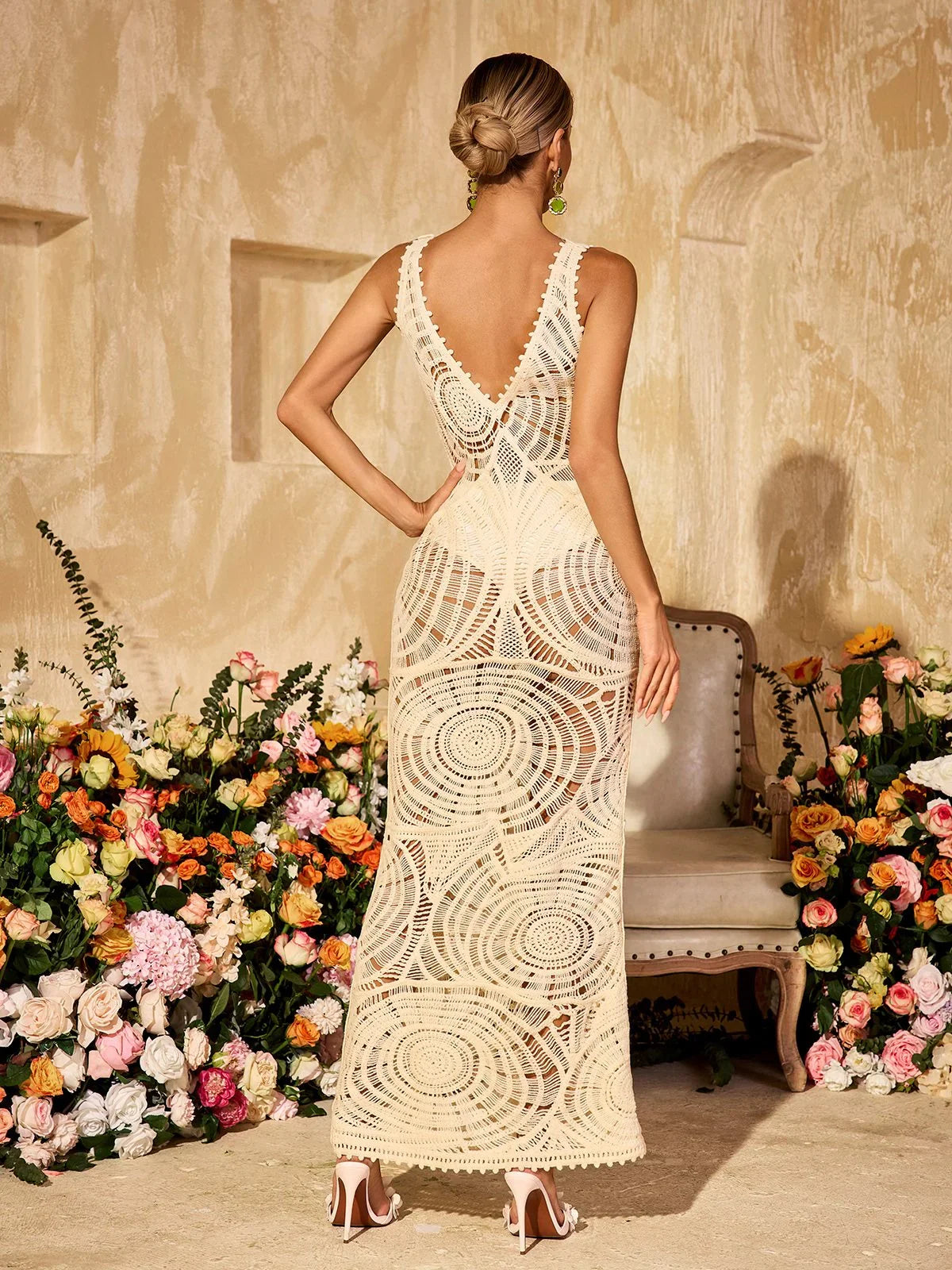 Noa Lacework Illusion Gown
