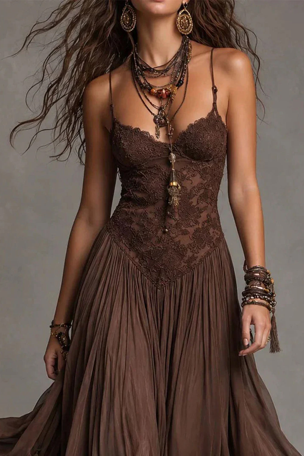 Bohemian Lace Sling Large Skirt
