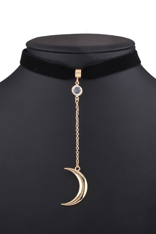 Velvet Moon&Sun Choker Black Moon