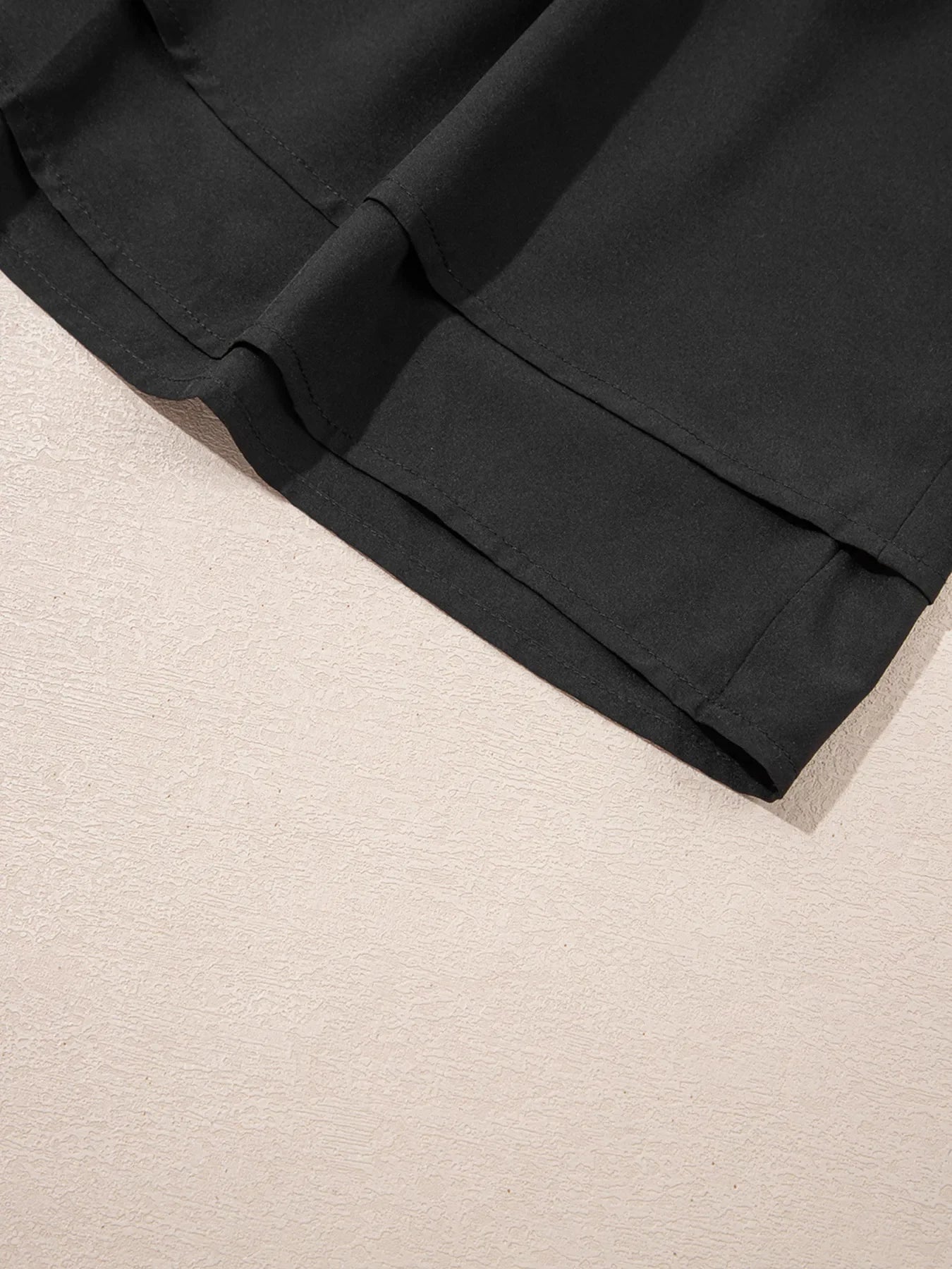 Flirt Factor Black Ruffle Shorts