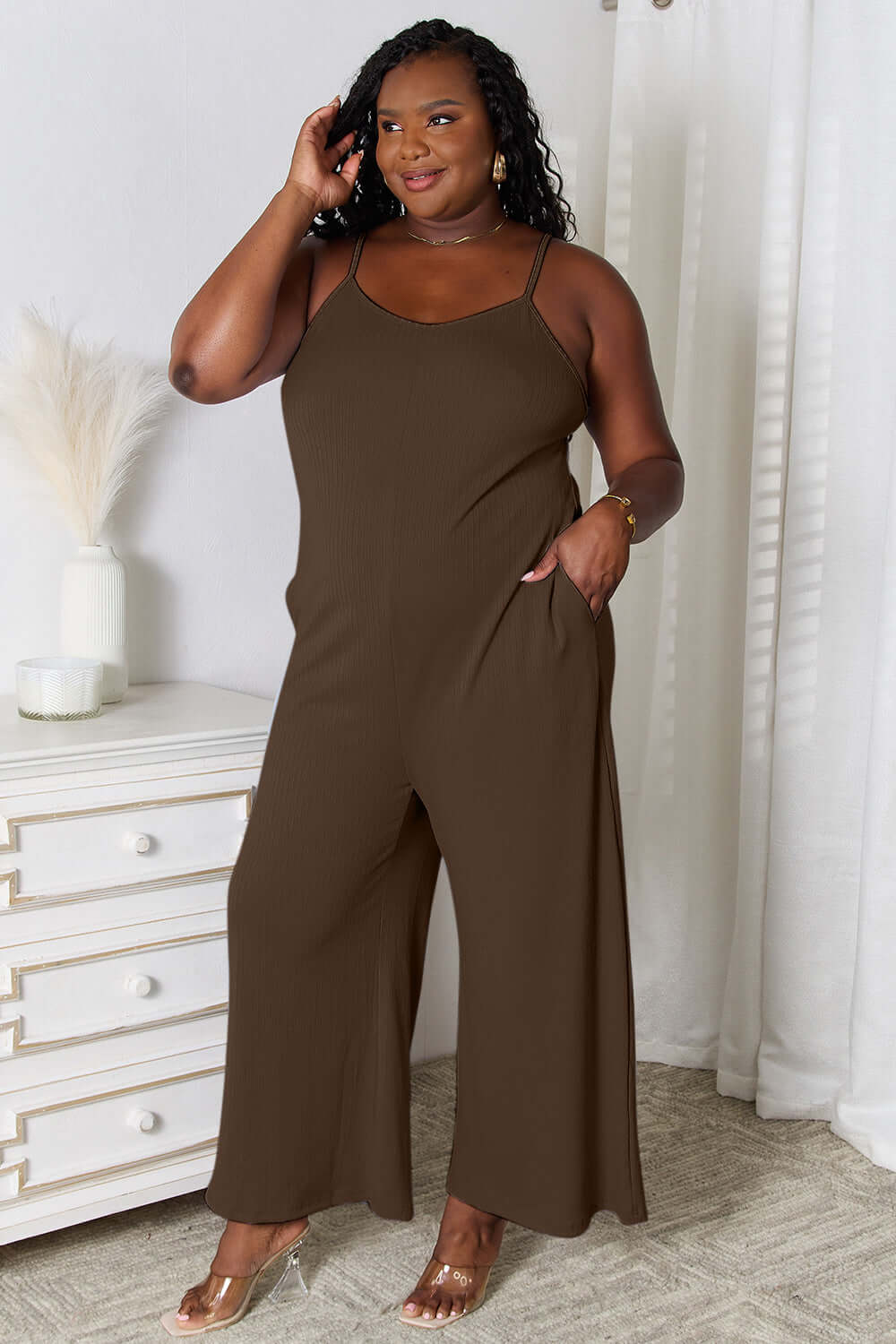 Swageye Full Size Easy Glam Jumpsuit