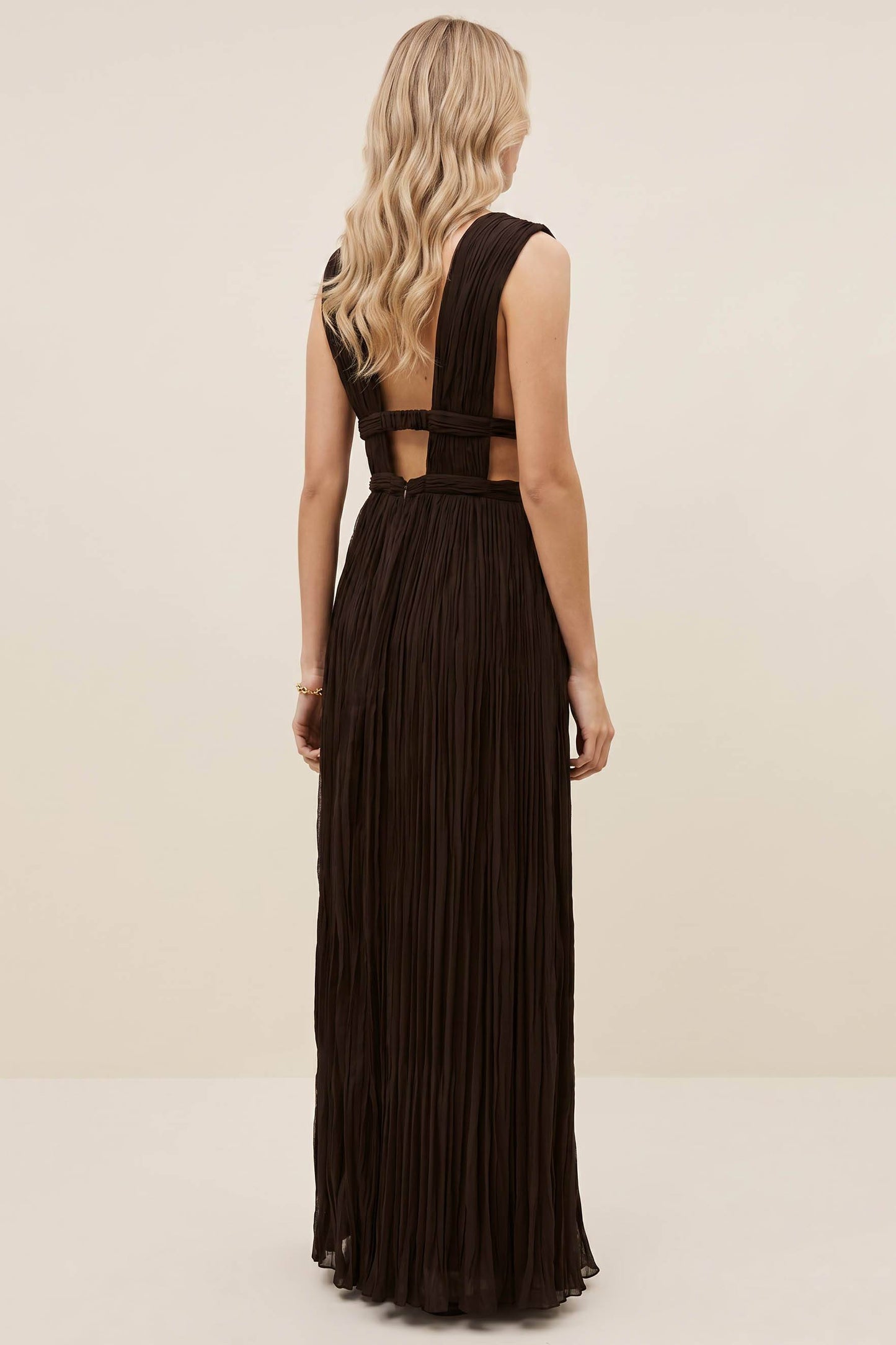 Deep V-Neck Maxi Dress