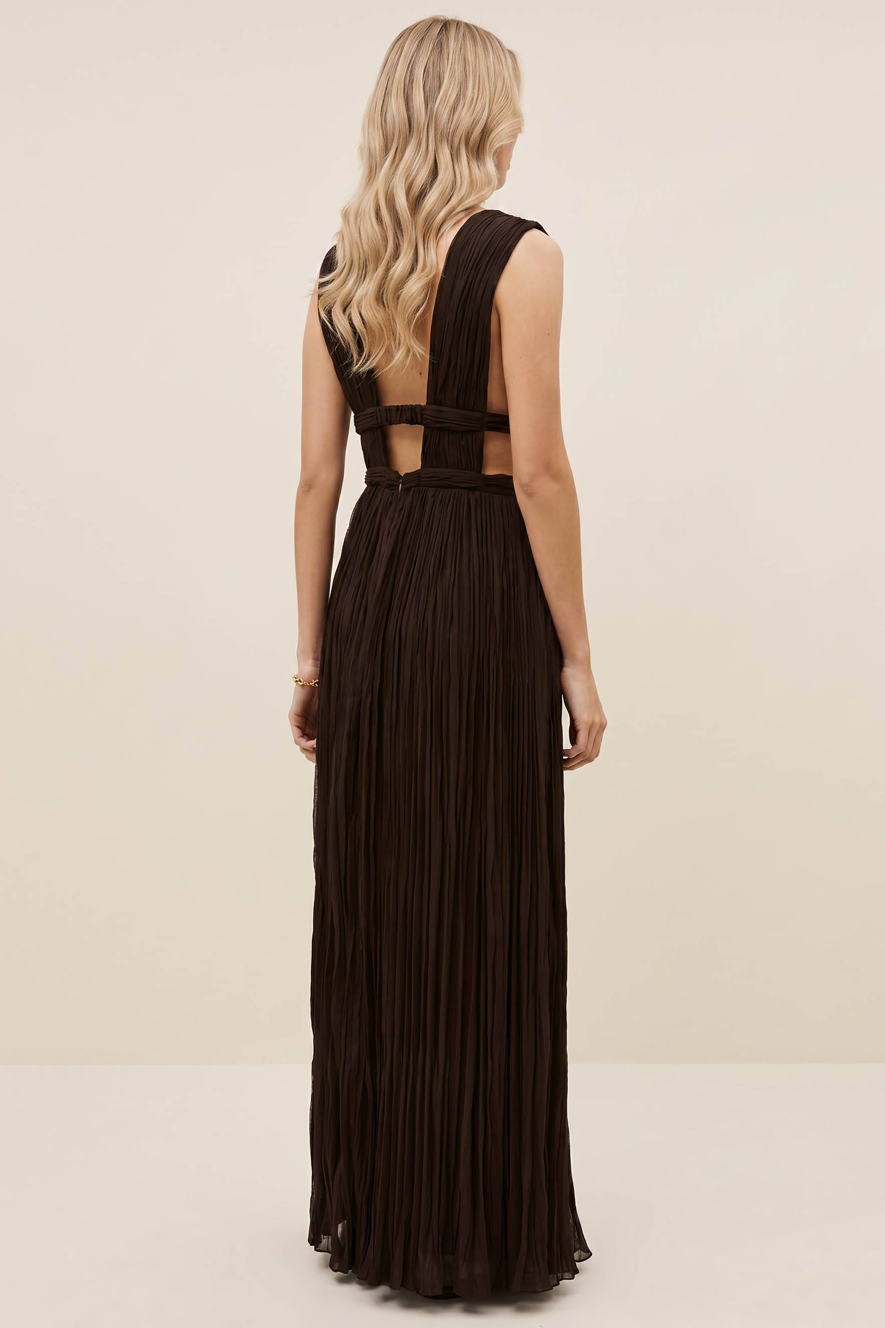 Deep V-Neck Maxi Dress