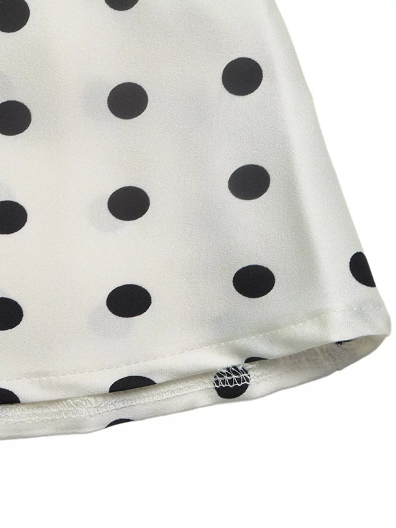 Polka Dot Midi Skirt