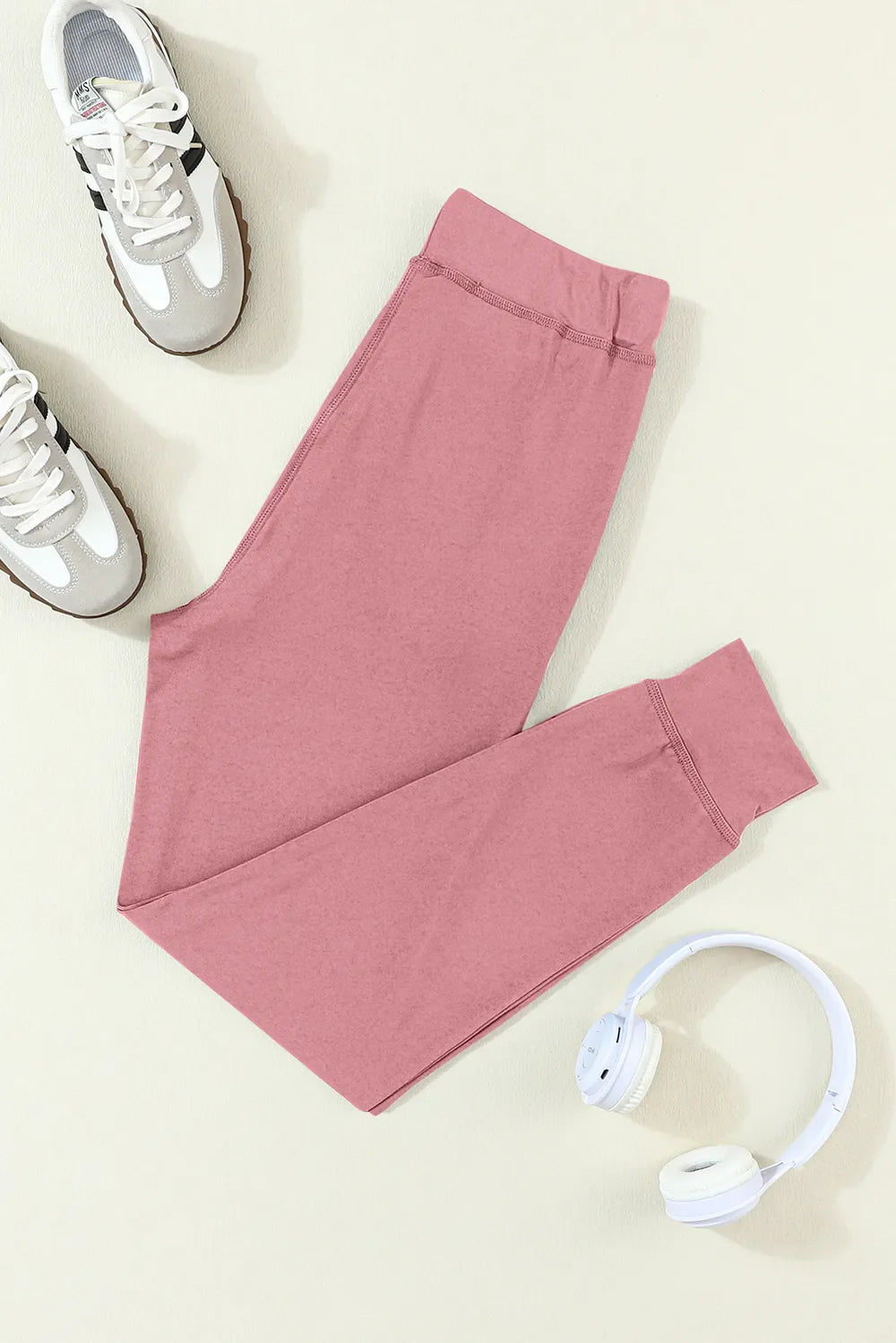 Dusty Pink Drawstring Joggers – Comfy With Pockets